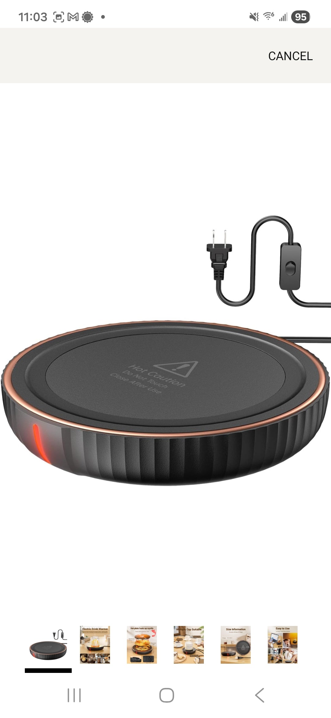 Candle warming plate